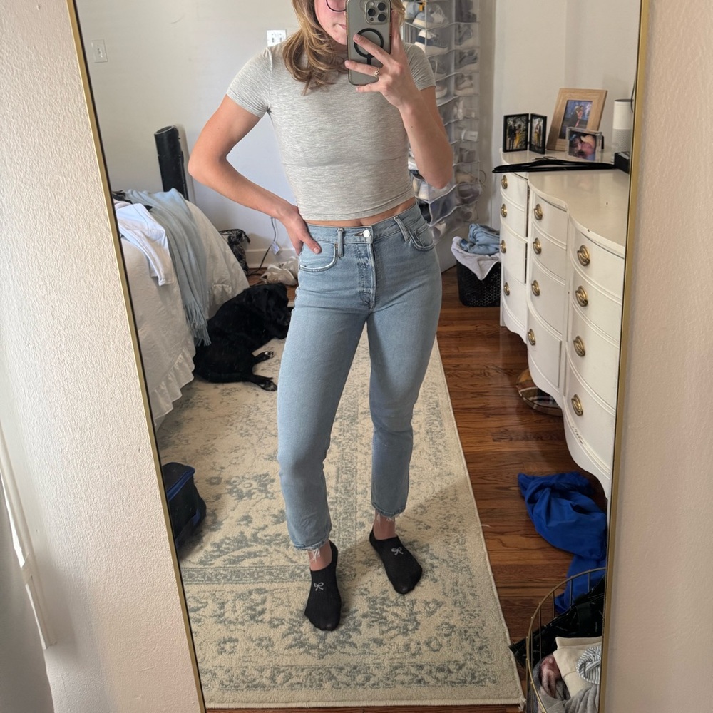 Agolde Riley Crop in Formula